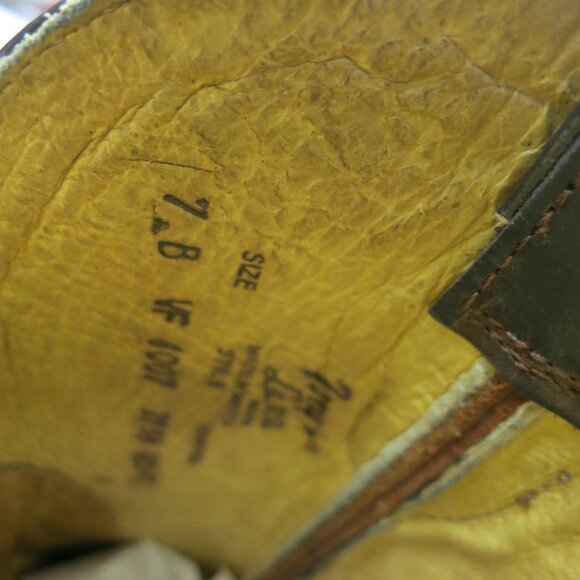 Tony Lama USA Oil Tanned Leather Women's Kicker Cowboy Western Boots Shoes 7 B - Picture 7 of 7